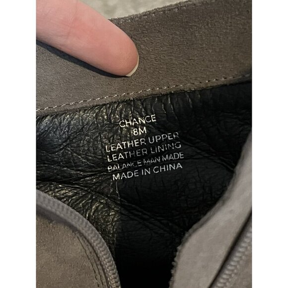 Cecilia New York Chance Hiker Boots Gray Suede Leather 8M - Picture 10 of 11